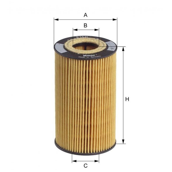 Hengst Oil Filter, E14Hd77 E14HD77